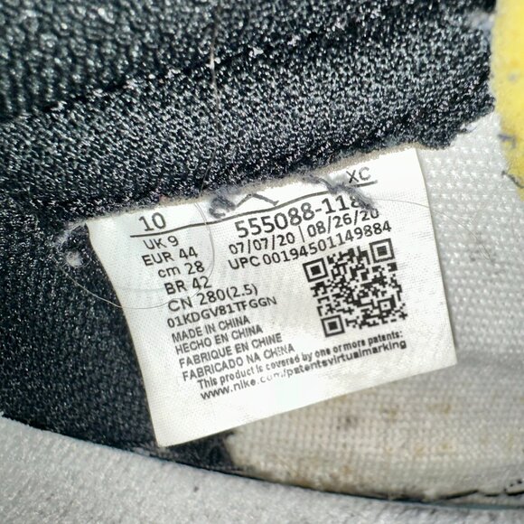 Size 10 - Jordan 1 Retro High OG Volt, 555088 118 -Preowned Good Conition w/ Box - Picture 7 of 10